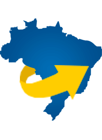 Regiões de atendimento por todo o Brasil Grupo DLG